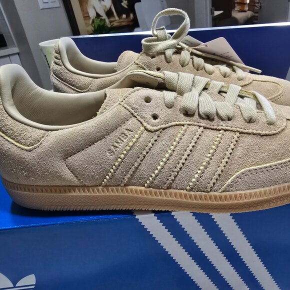 ADIDAS Originals Samba OG Clay Brown Oat JI3210 Womens Size 7 NEW LIMITED - Picture 1 of 10